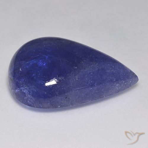 Tanzanite Bleu égyptien profond naturelle En forme de poire, 44.99 ct, Translucide