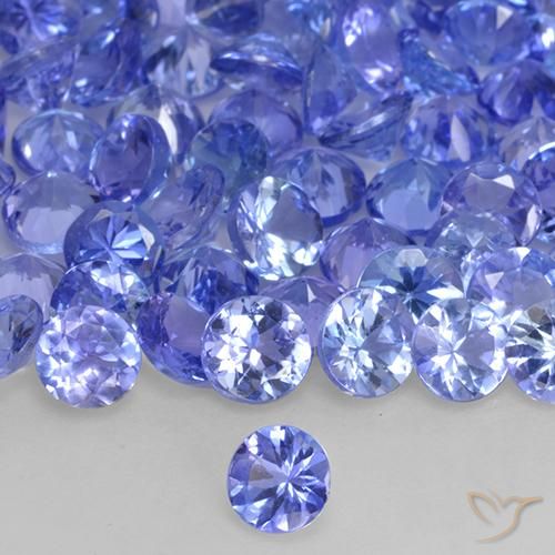 Tanzanite Bleu pourpre électrique naturelle Tour, 0.26 ct, VVS-VS