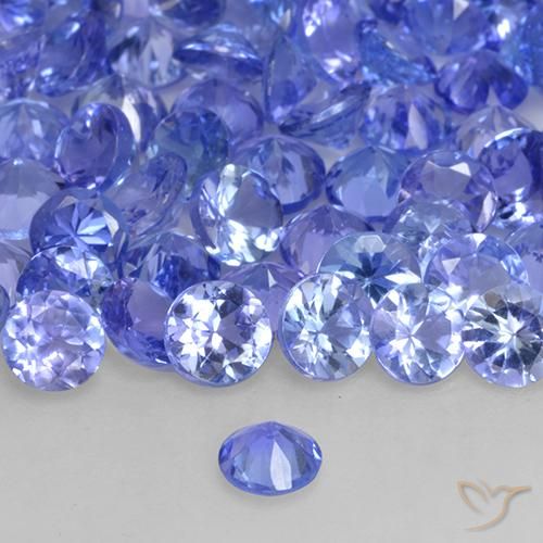 Tanzanite Bleu pourpre électrique naturelle Tour, 0.26 ct, VVS-VS