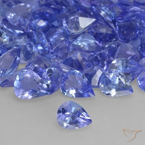 0.30ct Naturel Bleu moyen Tanzanite, En forme de poire, VVS-VS