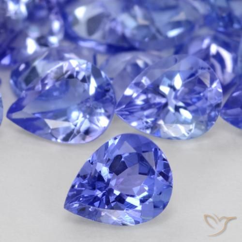 0.29ct Naturel Bleu intense Tanzanite, En forme de poire, VS