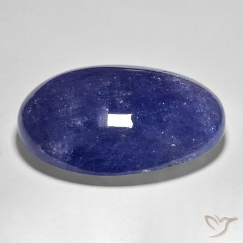 Tanzanite Bleu foncé naturelle ovale, 55.91 ct, Translucide