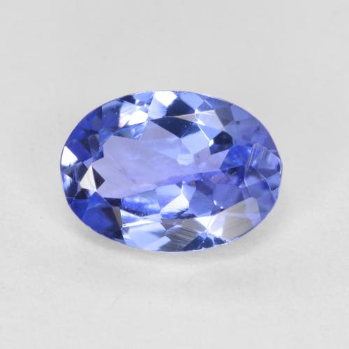 Tanzanite Bleu électrique naturelle Coupe ovale, 0.62 ct, VS