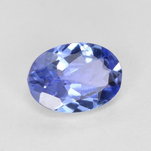 Tanzanite Bleu électrique naturelle Coupe ovale, 0.62 ct, VS