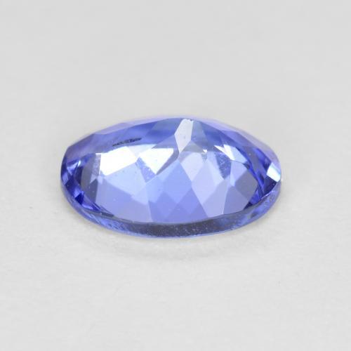 Tanzanite Bleu électrique naturelle Coupe ovale, 0.62 ct, VS