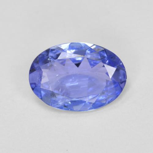 Tanzanite bleue naturelle coupe ovale, 0,52 ct, VS