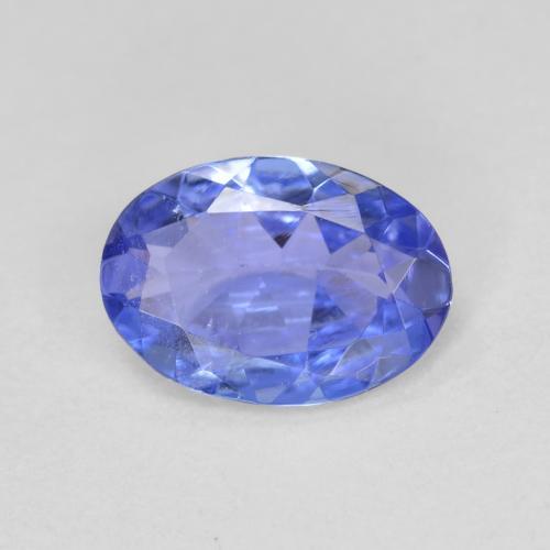 Tanzanite bleue naturelle coupe ovale, 0,52 ct, VS