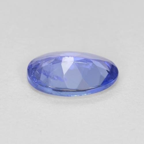 Tanzanite bleue naturelle coupe ovale, 0,52 ct, VS