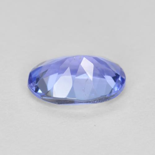 Tanzanite bleue naturelle coupe ovale, 0,62 ct, VS