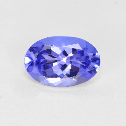 Tanzanite Violet Bleu naturelle Coupe ovale, 0.59 ct, VVS