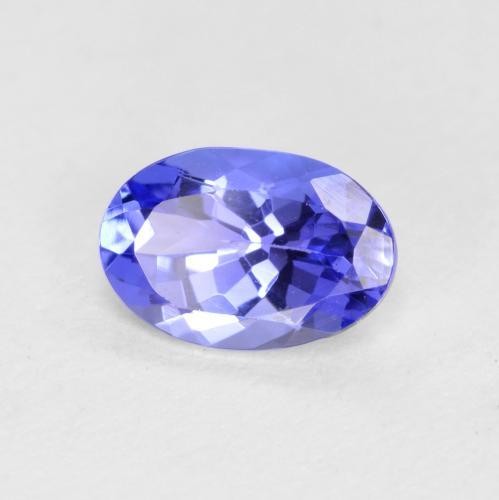 Tanzanite Violet Bleu naturelle Coupe ovale, 0.59 ct, VVS