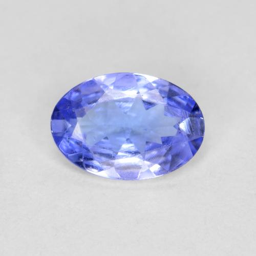 Tanzanite Violet Bleu naturelle Coupe ovale, 0.45 ct, VVS
