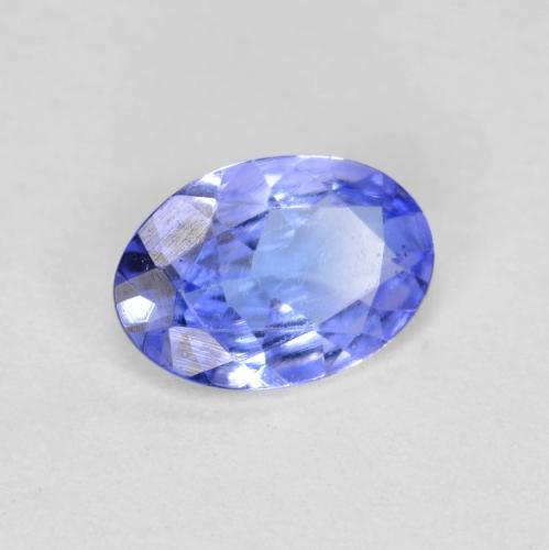 Tanzanite Violet Bleu naturelle Coupe ovale, 0.45 ct, VVS