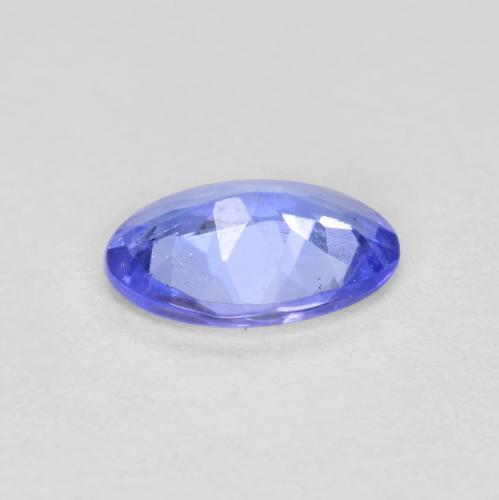Tanzanite Violet Bleu naturelle Coupe ovale, 0.45 ct, VVS