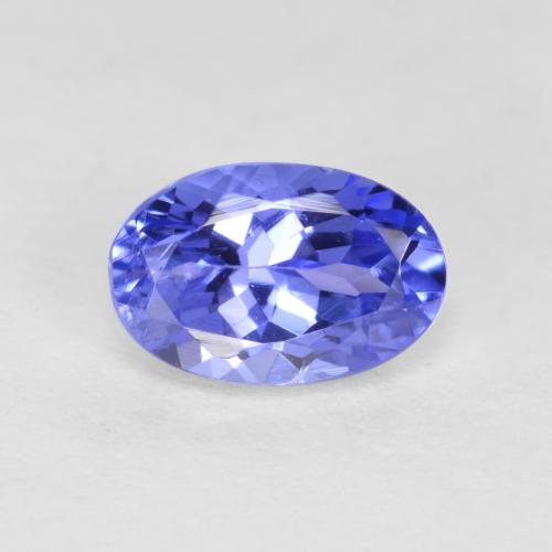 Tanzanite Violet foncé Bleu naturelle Coupe ovale, 0.66 ct, VS