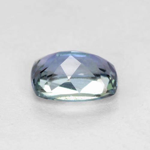 Tanzanite bleue naturelle coupe coussin, 0,63 ct, VVS-VS