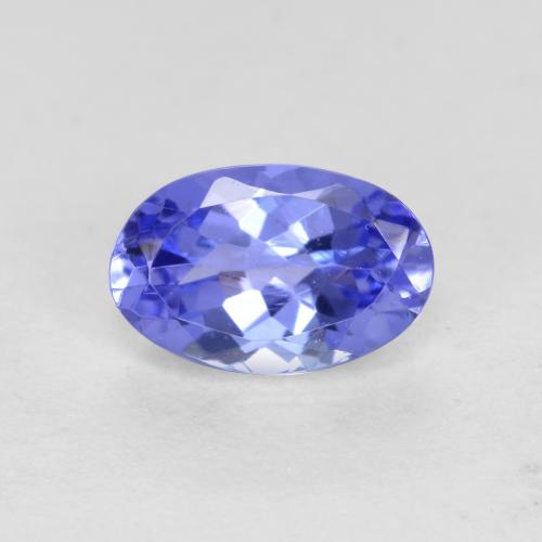 Tanzanite Violet foncé Bleu naturelle Coupe ovale, 0.54 ct, VVS-VS