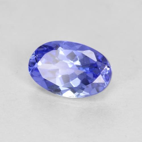 Tanzanite Violet foncé Bleu naturelle Coupe ovale, 0.54 ct, VVS-VS