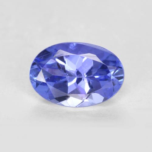Tanzanite Violet foncé Bleu naturelle Coupe ovale, 0.58 ct, VS-SI