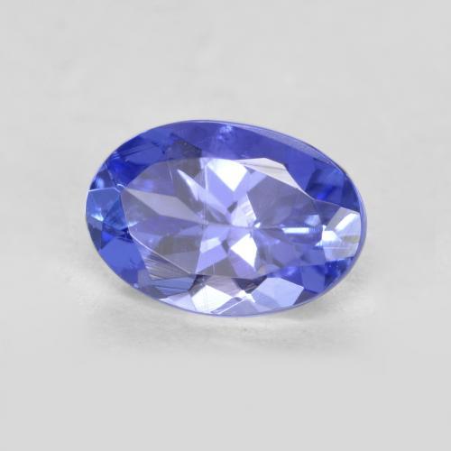 Tanzanite Violet foncé Bleu naturelle Coupe ovale, 0.58 ct, VS-SI