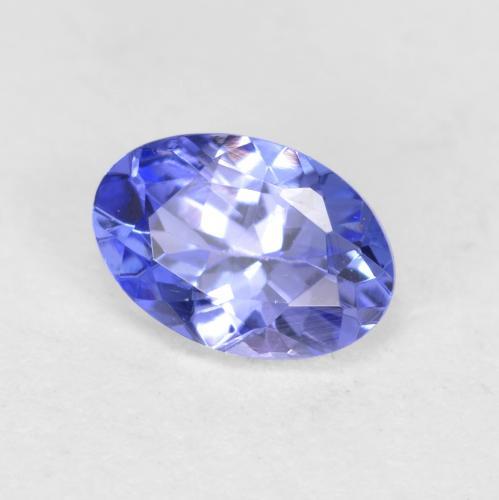 Tanzanite Violet Bleu naturelle Coupe ovale, 0.49 ct, VS-SI