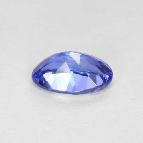 Tanzanite bleue naturelle coupe ovale, 0,42 ct, VVS-VS