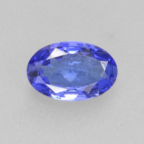 Tanzanite bleue naturelle coupe ovale, 0,41 ct, VS-SI