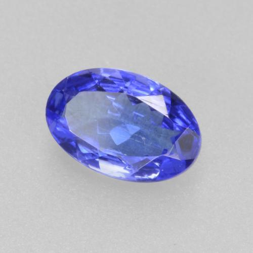 Tanzanite bleue naturelle coupe ovale, 0,41 ct, VS-SI