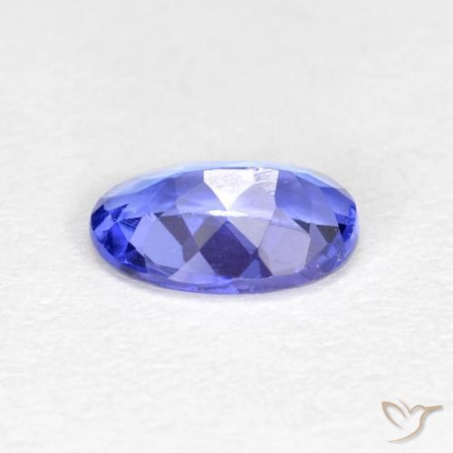 Tanzanite Bleu violet intense naturelle Coupe ovale, 0.45 ct, VS