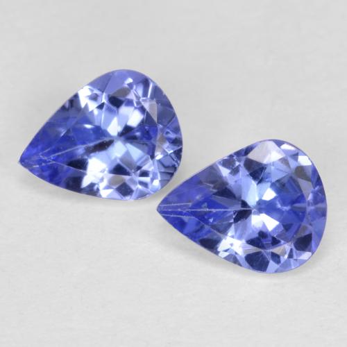 Achetez naturel 0,66ct bleue tanzanite gems, en forme de poire, en provenance tanzanie chez gemselect. en stock, livraison internationale!