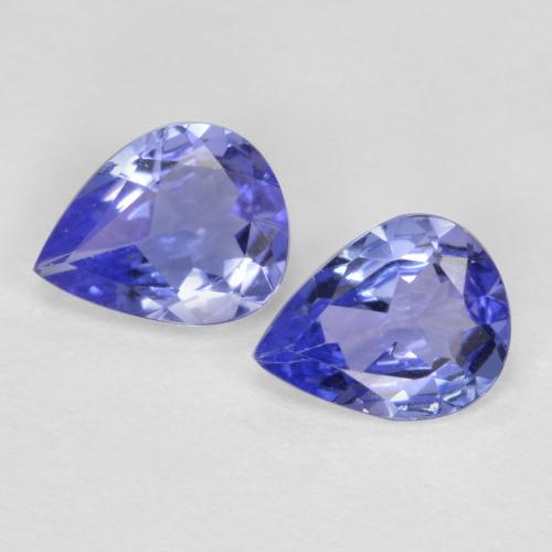 Achetez naturel 0,59ct bleue tanzanite gems, en forme de poire, en provenance tanzanie chez gemselect. en stock, livraison internationale!
