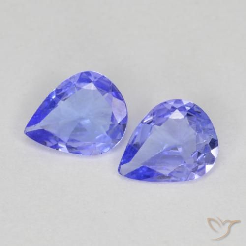 Achetez naturel 0,50ct bleue tanzanite gems, en forme de poire, en provenance tanzanie chez gemselect. en stock, livraison internationale!