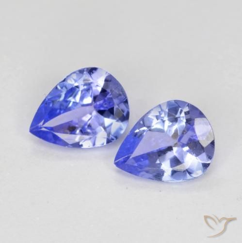 0.60ctw Naturel Bleu moyen Tanzanite, En forme de poire, VS