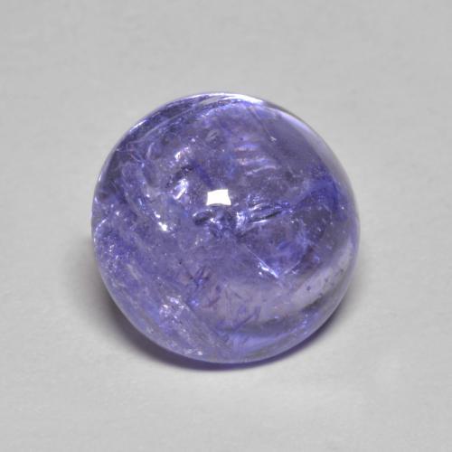 Tanzanite bleue naturelle coupe roude, 3,24 ct, transparent