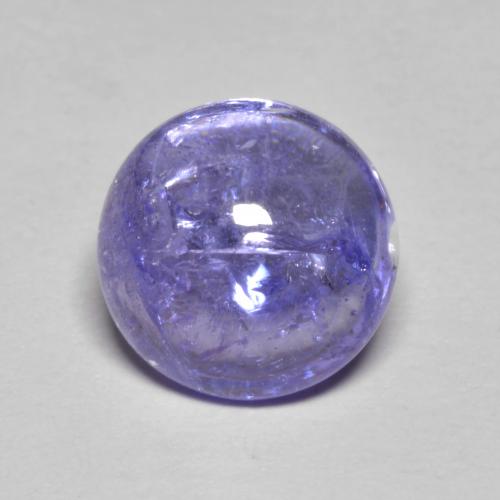 Tanzanite bleue naturelle coupe roude, 3,24 ct, transparent
