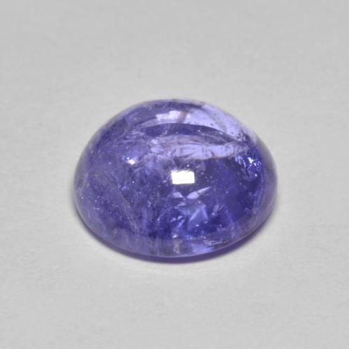 Tanzanite bleue naturelle coupe roude, 3,24 ct, transparent