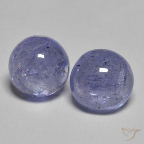 2.07ctw Naturel Violet bleuâtre Tanzanite, Tour, Transparent