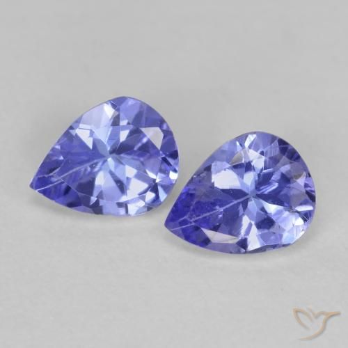 Achetez naturel 0,63ct bleue tanzanite gems, en forme de poire, en provenance tanzanie chez gemselect. en stock, livraison internationale!