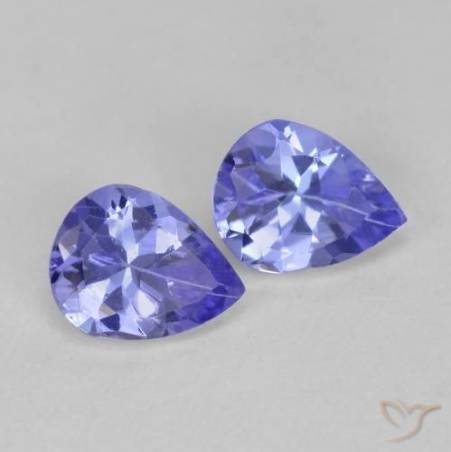 Achetez naturel 0,63ct bleue tanzanite gems, en forme de poire, en provenance tanzanie chez gemselect. en stock, livraison internationale!