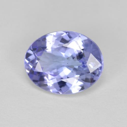 Tanzanite bleue naturelle coupe ovale, 1,91 ct, VVS-VS
