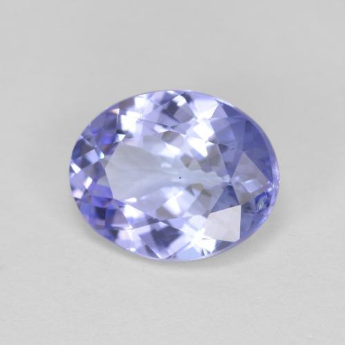 Tanzanite bleue naturelle coupe ovale, 1,91 ct, VVS-VS