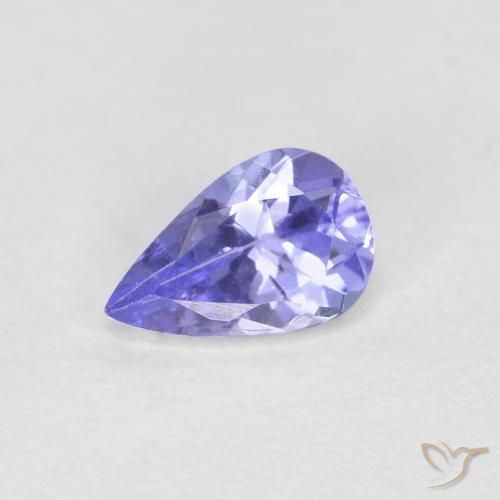 0.41ct Naturel Bleu clair Tanzanite, En forme de poire, VVS-VS