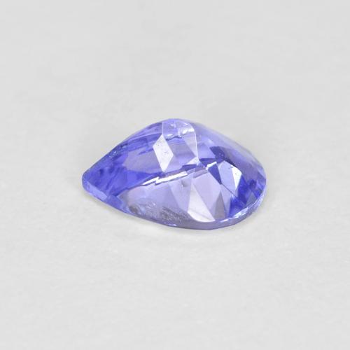 Tanzanite bleue naturelle en forme de poire, 0,45 ct, VVS-VS