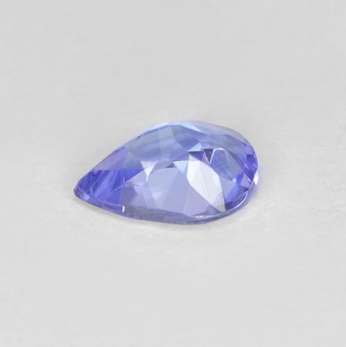 Tanzanite bleue naturelle en forme de poire, 0,43 ct, VVS-VS