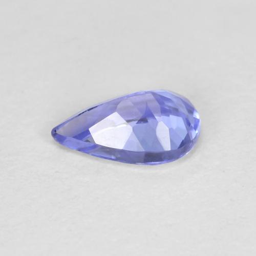 Tanzanite bleue naturelle en forme de poire, 0,42 ct, VVS-VS