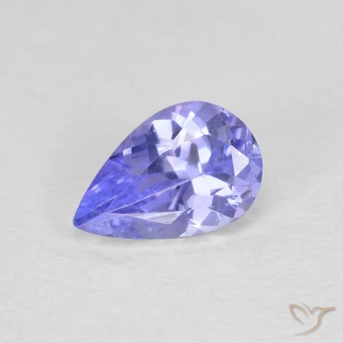 0.47ct Naturel Violet Bleu Tanzanite, En forme de poire, VVS-VS