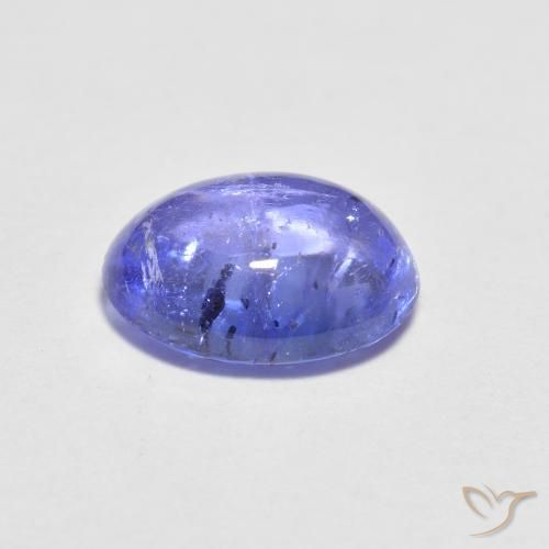 Tanzanite bleue naturelle coupe ovale, 1,60 ct, transparent