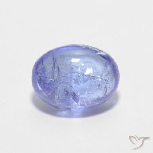 Tanzanite Bleu violet intense naturelle ovale, 1.51 ct, Transparent