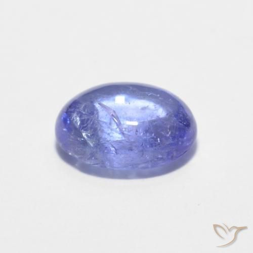 Tanzanite Bleu violet intense naturelle ovale, 1.51 ct, Transparent