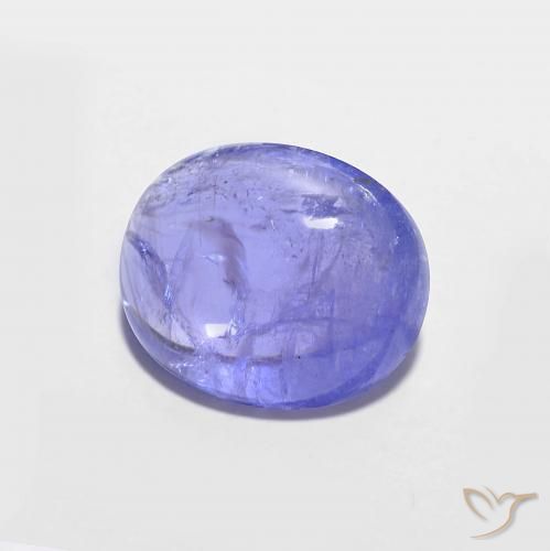 Tanzanite Bleu violet intense naturelle ovale, 3.01 ct, Transparent